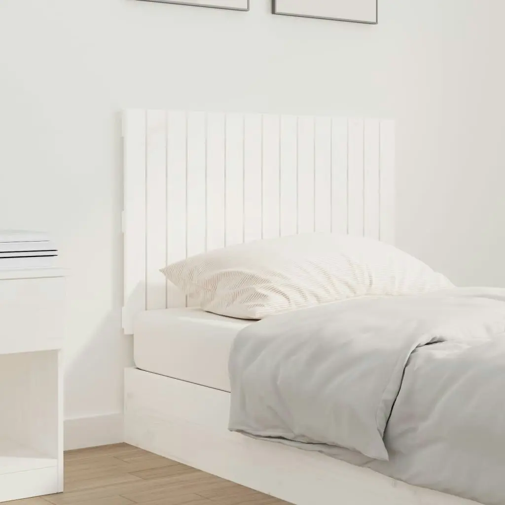 Wall Headboard White 95.5 cm Solid Wood Pine 824834