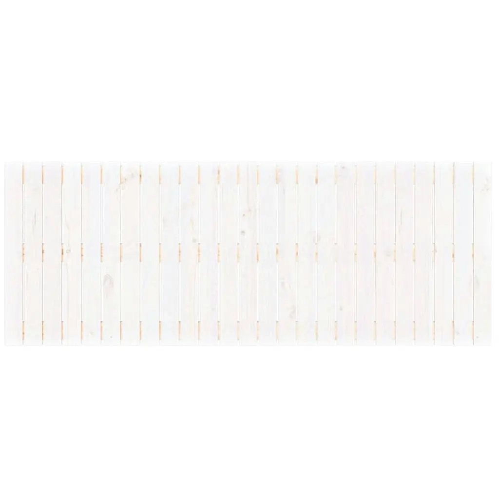 Wall Headboard White 159.5x3x60 cm Solid Wood Pine 824849