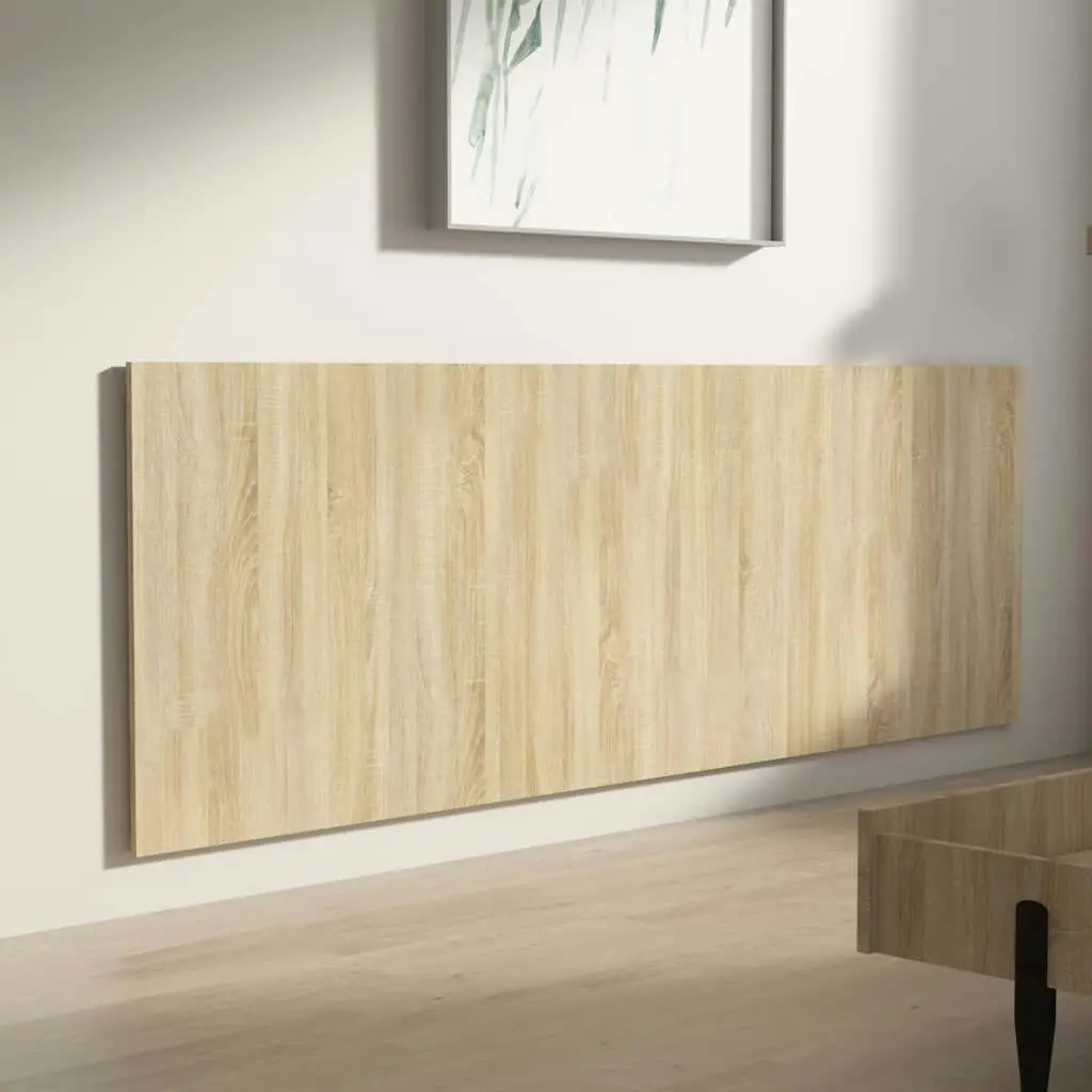 Wall Headboard Sonoma Oak 240x1.5x80 cm Engineered Wood 811055