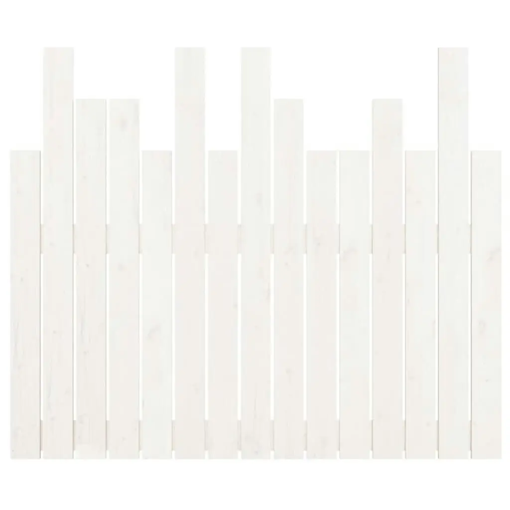 Wall Headboard White 95.5 cm Solid Wood Pine 824784