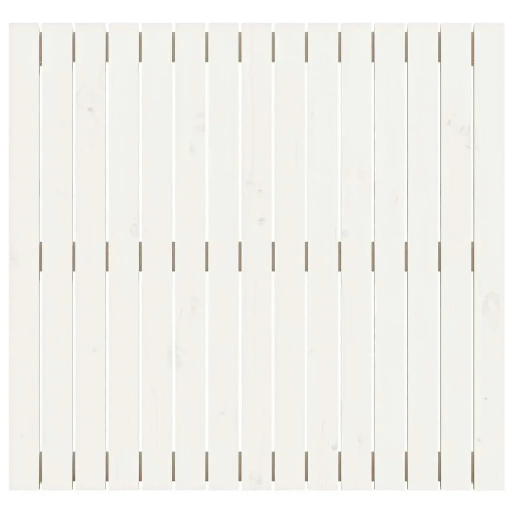 Wall Headboard White 95.5 cm Solid Wood Pine 824884