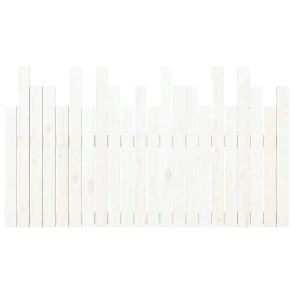 Wall Headboard White 140 cm Solid Wood Pine 824819