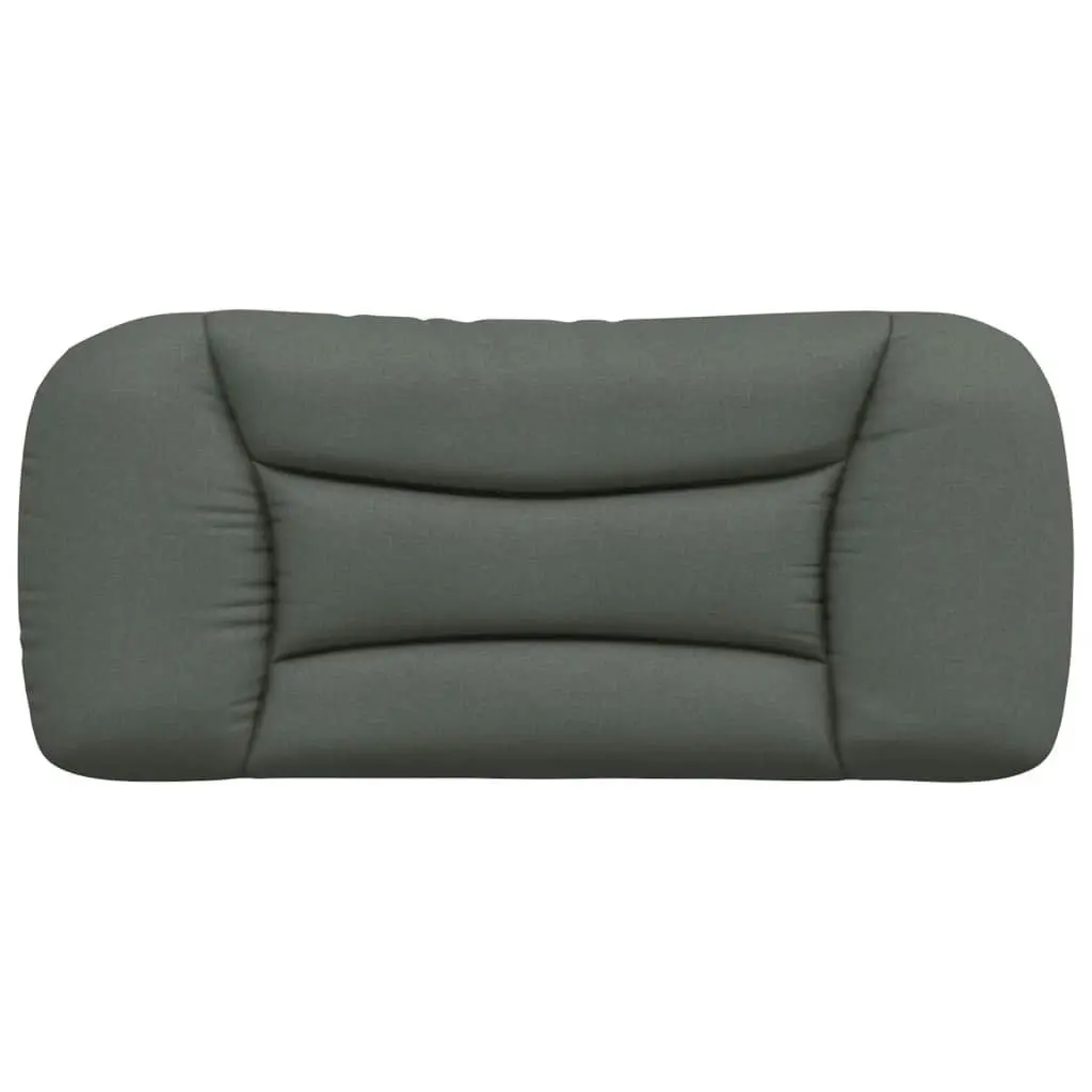 Headboard Cushion Dark Grey 90 cm Fabric 374538