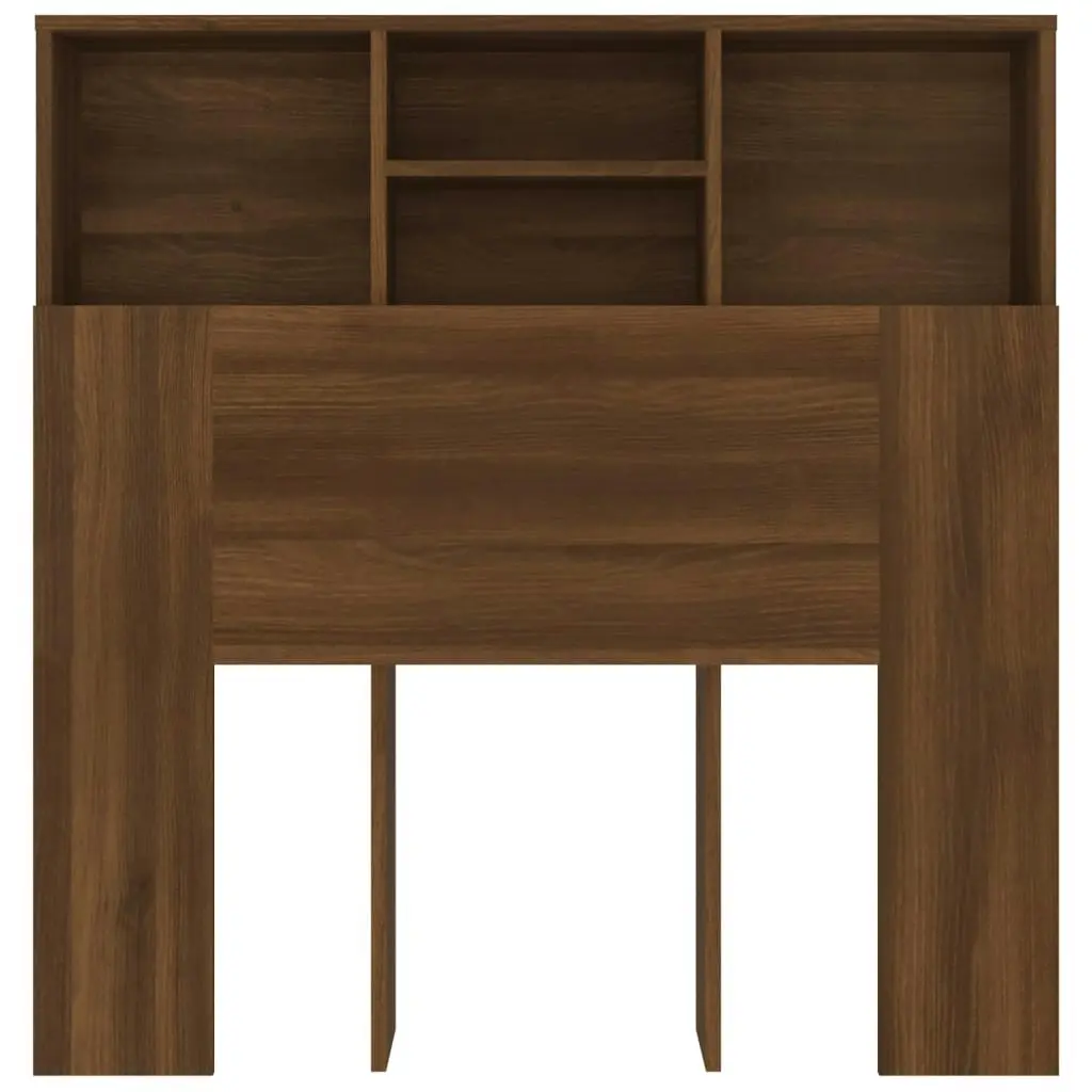 Headboard Cabinet Brown Oak 100x19x103.5 cm 817245