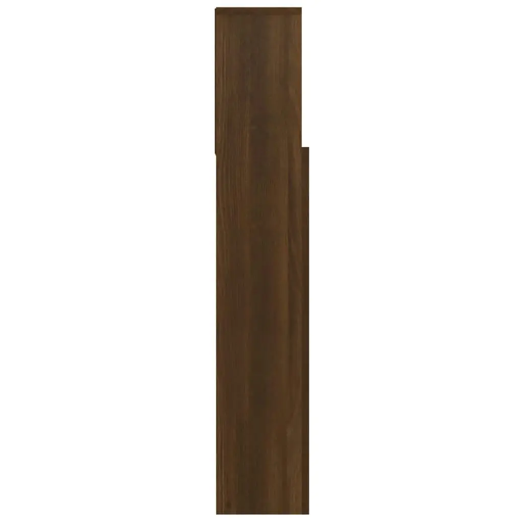 Headboard Cabinet Brown Oak 100x19x103.5 cm 817245