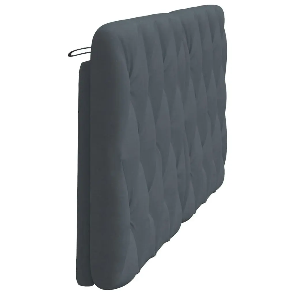 Headboard Cushion Dark Grey 152 cm Velvet 374754