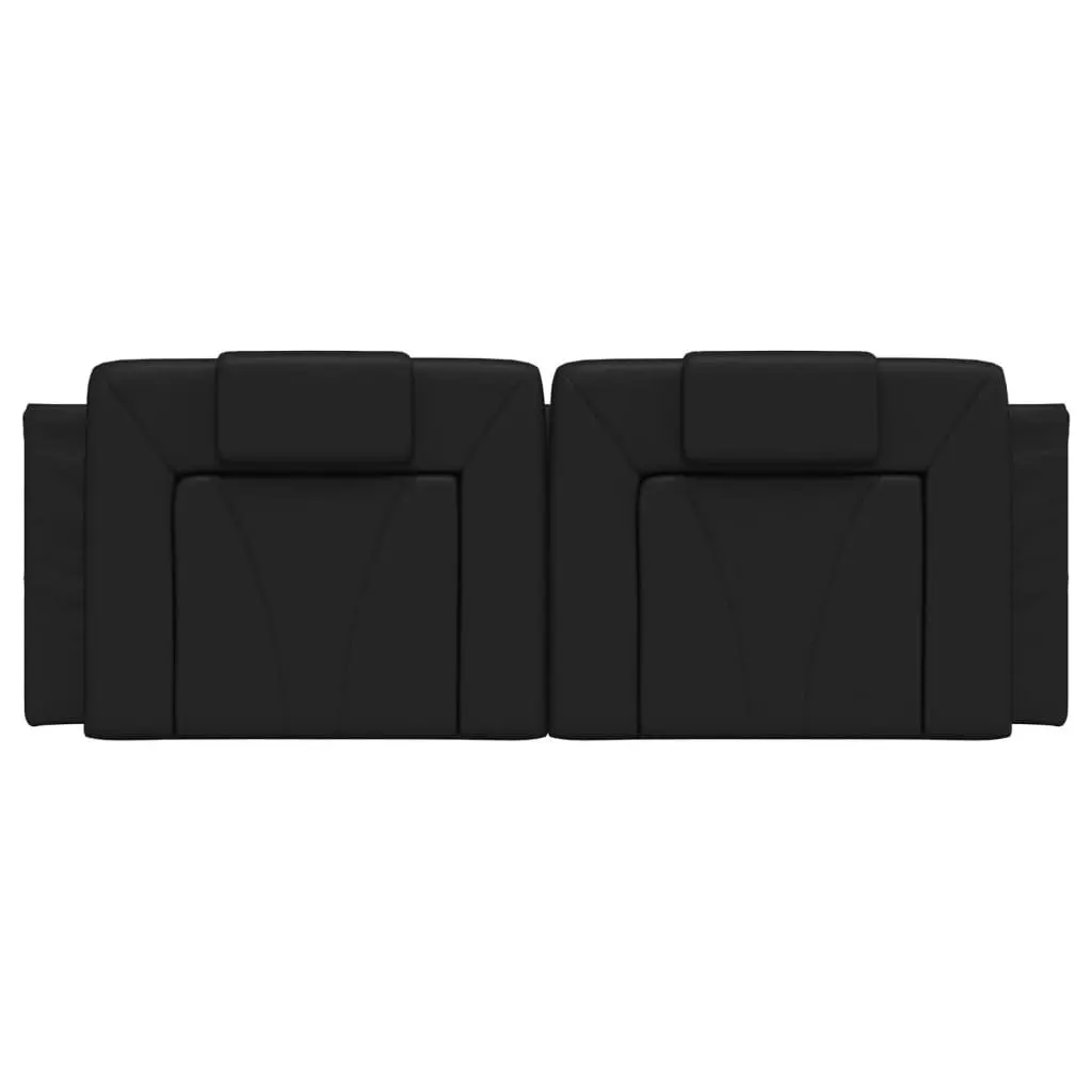 Headboard Cushion Black 137 cm Faux Leather 3207702