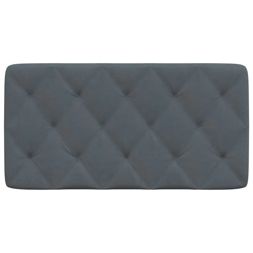 Headboard Cushion Dark Grey 107 cm Velvet 374758