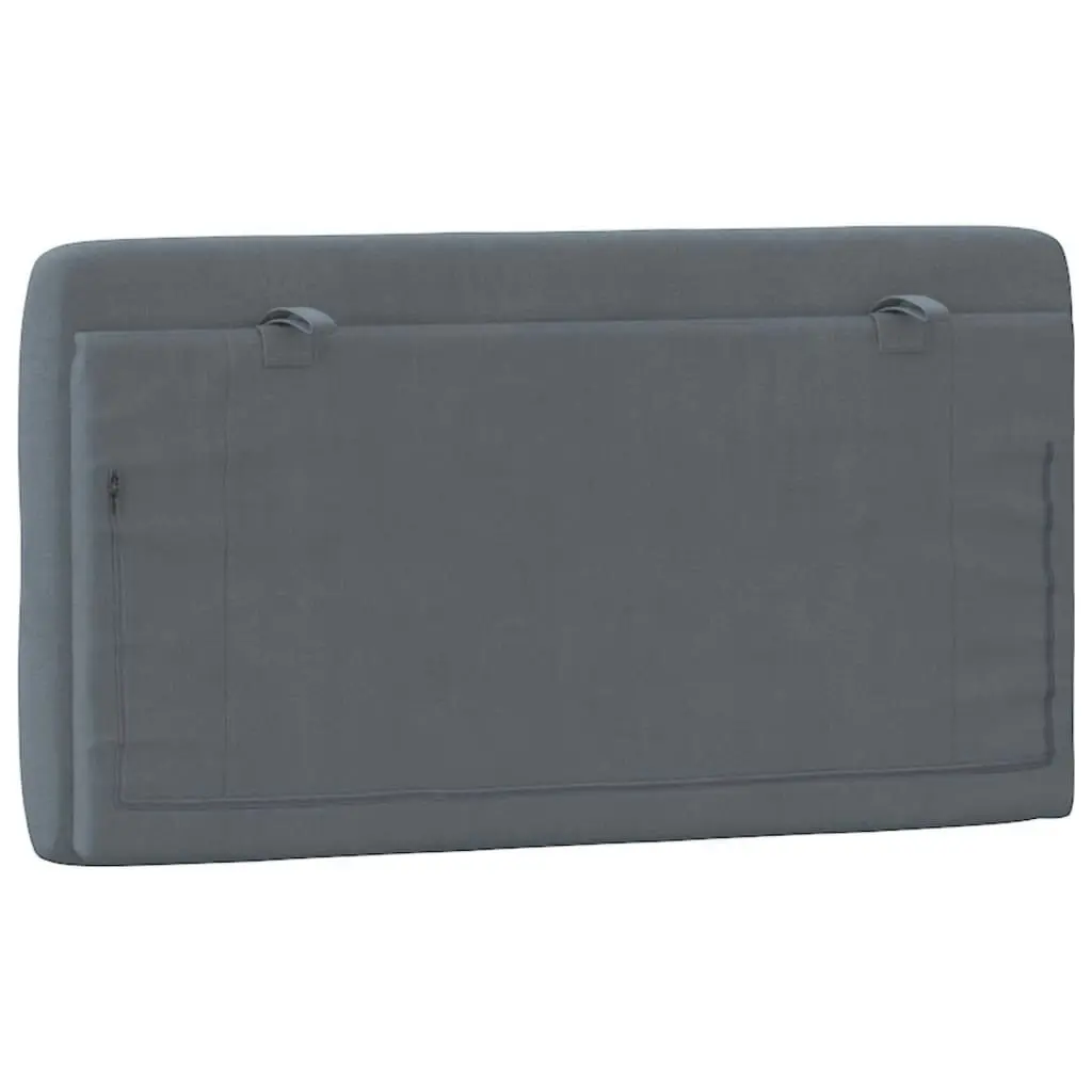 Headboard Cushion Dark Grey 107 cm Velvet 374758