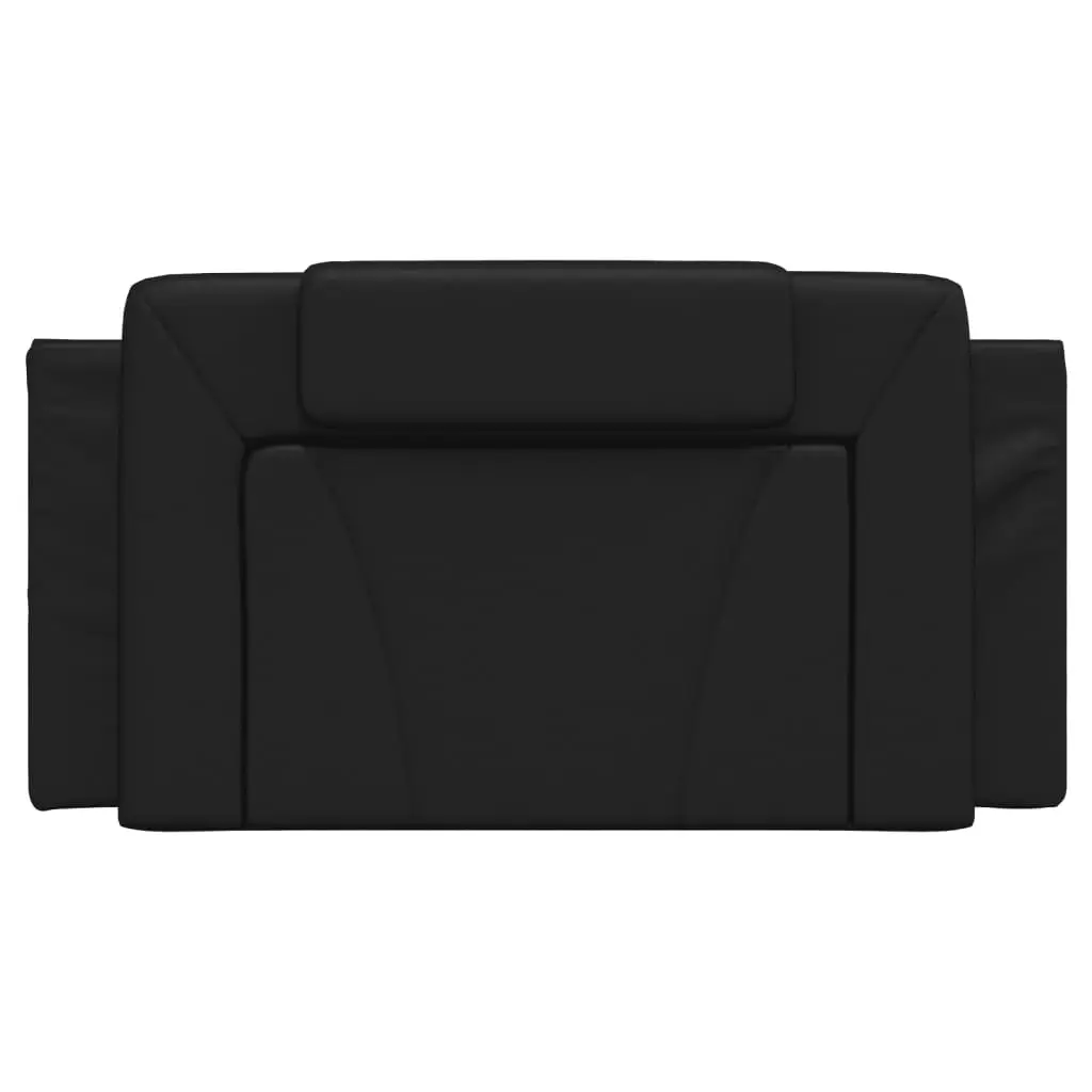 Headboard Cushion Black 107 cm King Single Faux Leather 374827