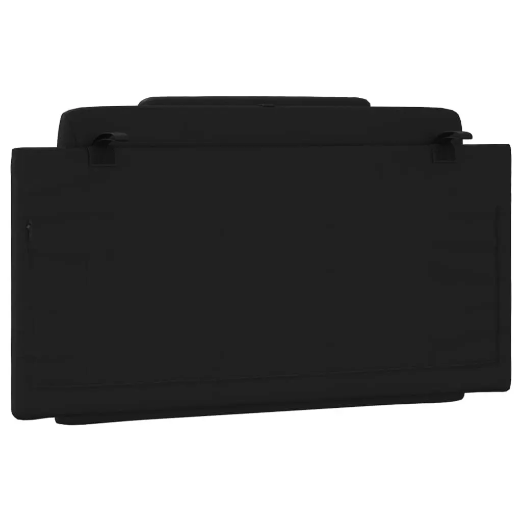 Headboard Cushion Black 107 cm King Single Faux Leather 374827