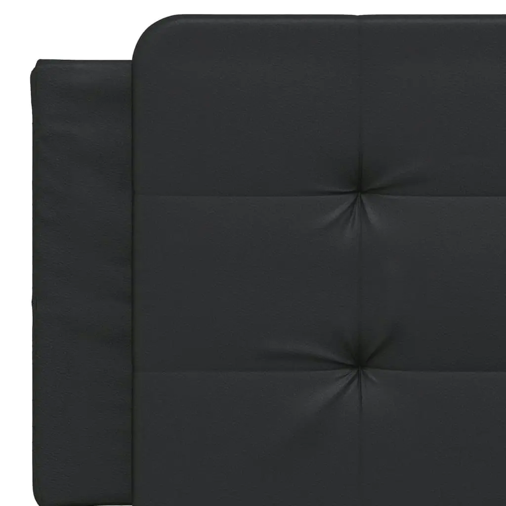 Headboard Cushion Black 153 cm Faux Leather 3207714