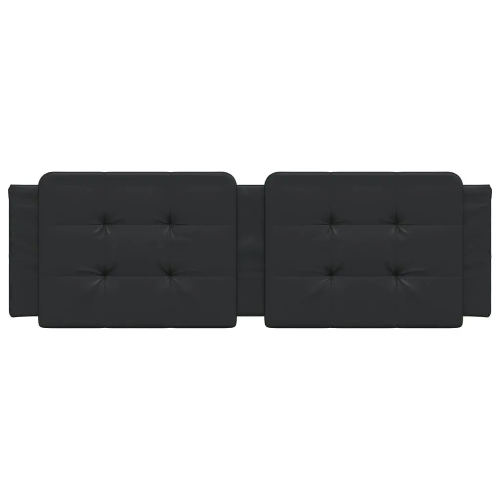 Headboard Cushion Black 153 cm Faux Leather 3207714