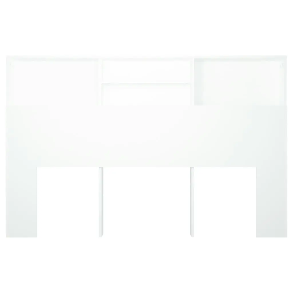 Headboard Cabinet White 160x19x103.5 cm 811871