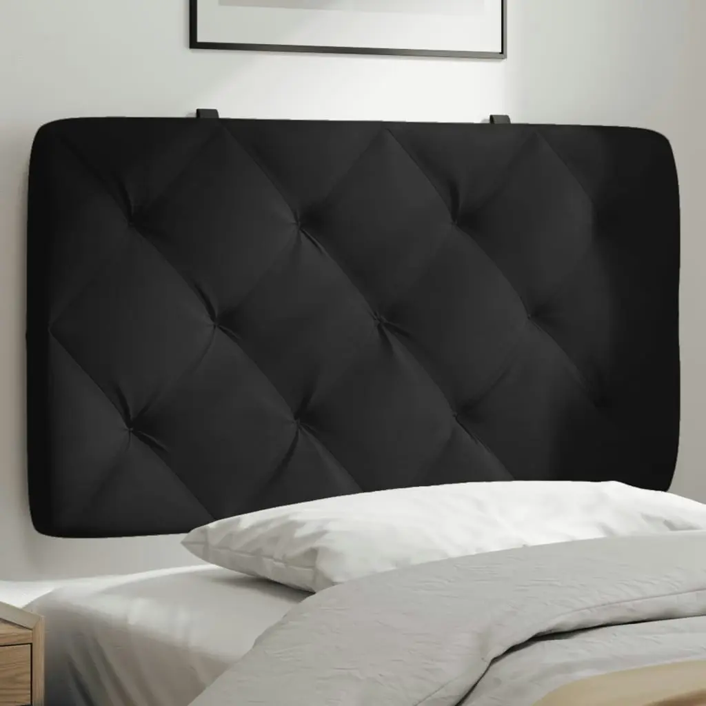 Headboard Cushion Black 90 cm Velvet 374710