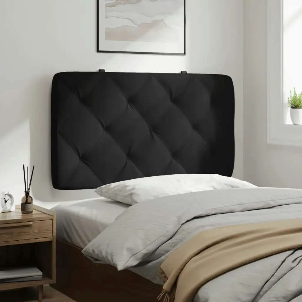 Headboard Cushion Black 90 cm Velvet 374710