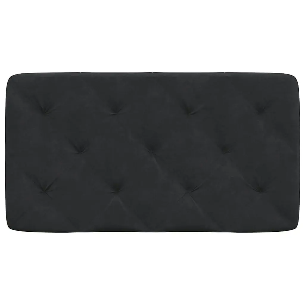 Headboard Cushion Black 90 cm Velvet 374710