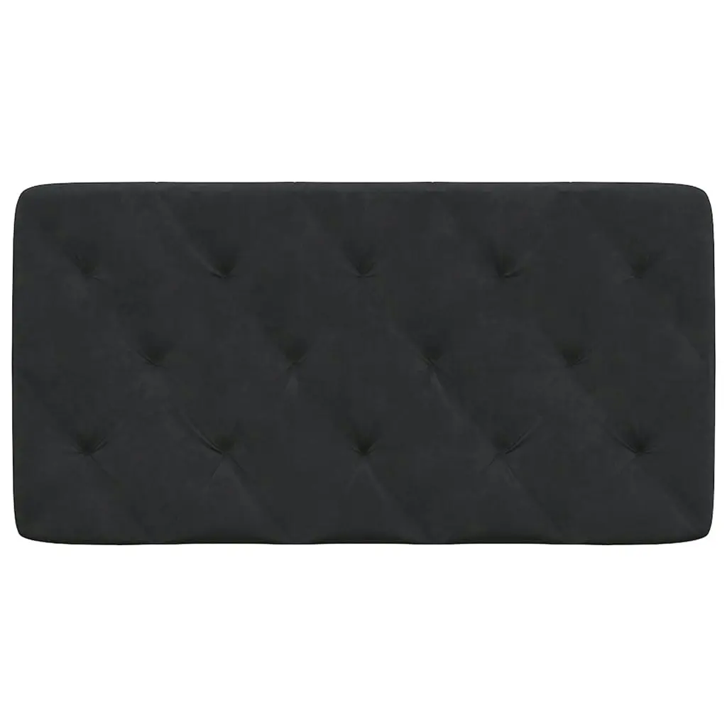 Headboard Cushion Black 107 cm Velvet 374759