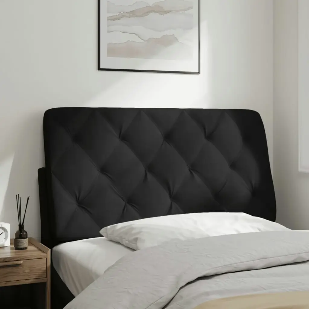 Headboard Cushion Black 107 cm Velvet 374759