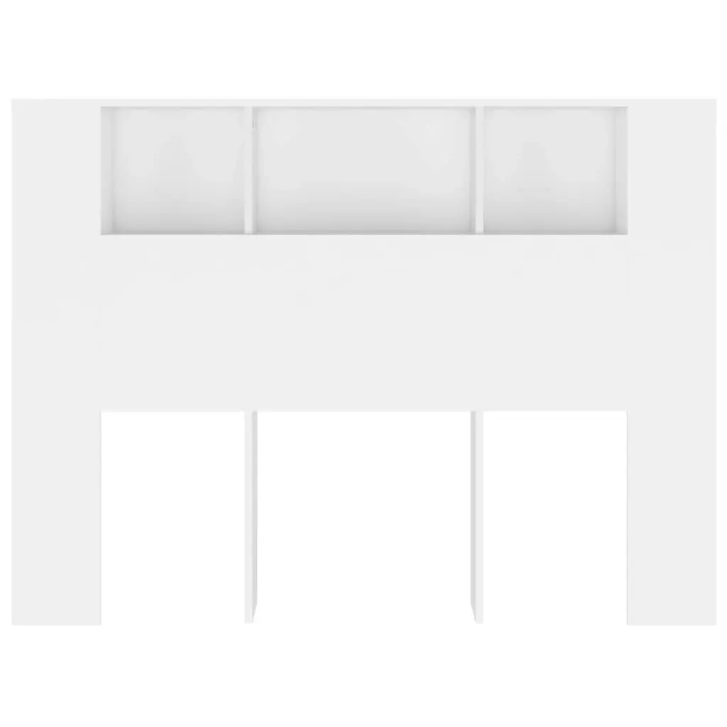 Headboard Cabinet White 140x18.5x104.5 cm 811925