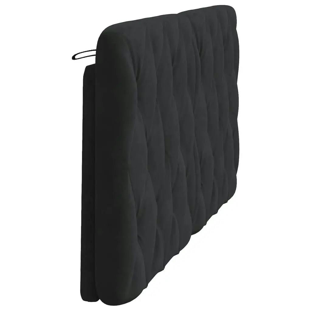 Headboard Cushion Black 152 cm Velvet 374755