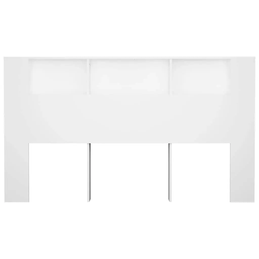 Headboard Cabinet White 180x18.5x104.5 cm 811943