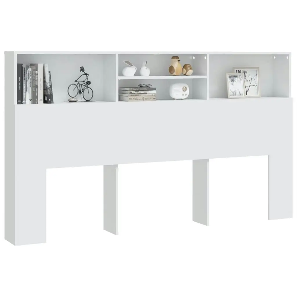 Headboard Cabinet White 180 cm 811880