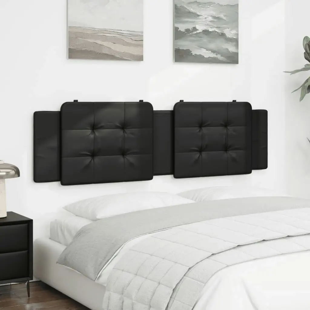 Headboard Cushion Black 183 cm Faux Leather 3207712