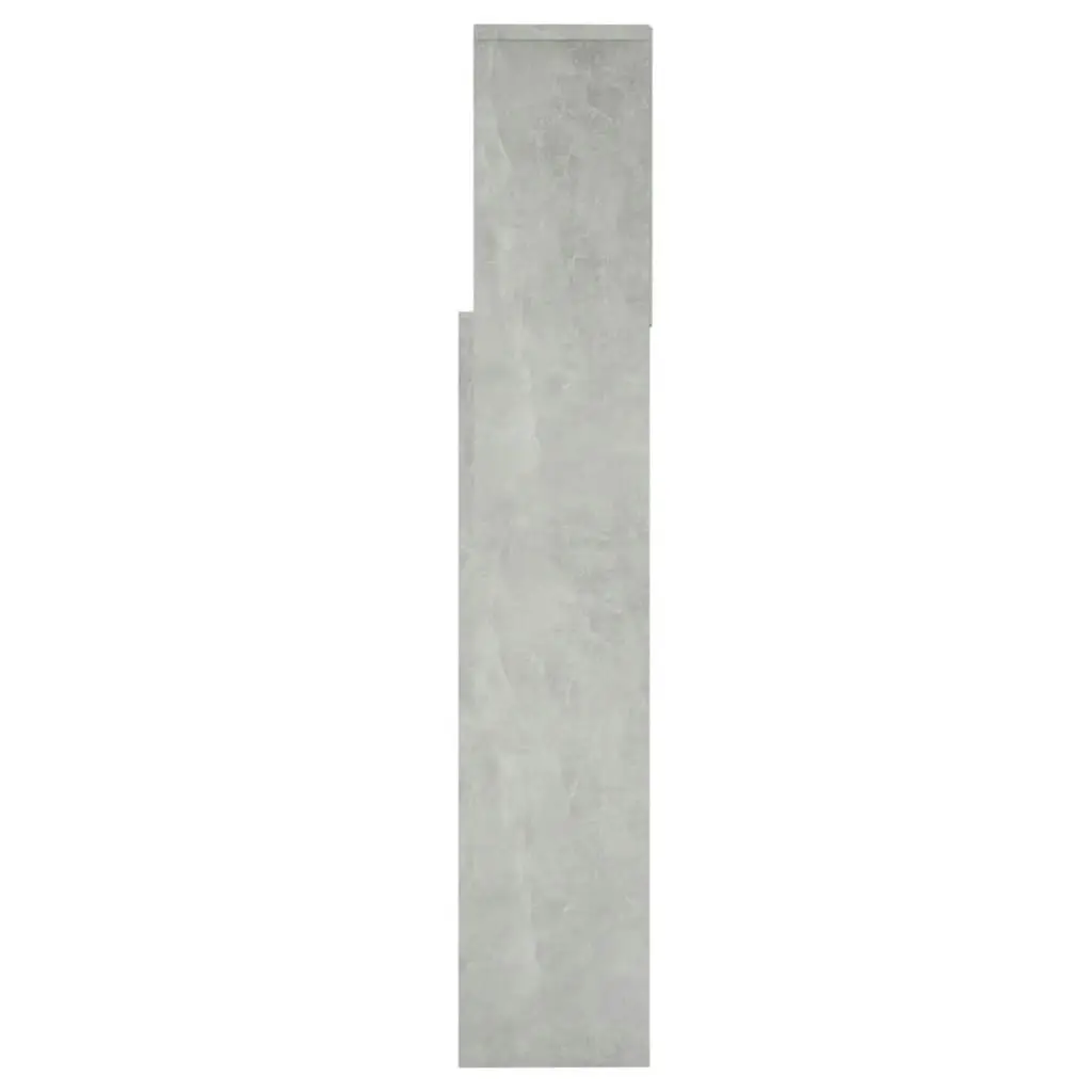 Headboard Cabinet Concrete Grey 160x19x103.5 cm 811875