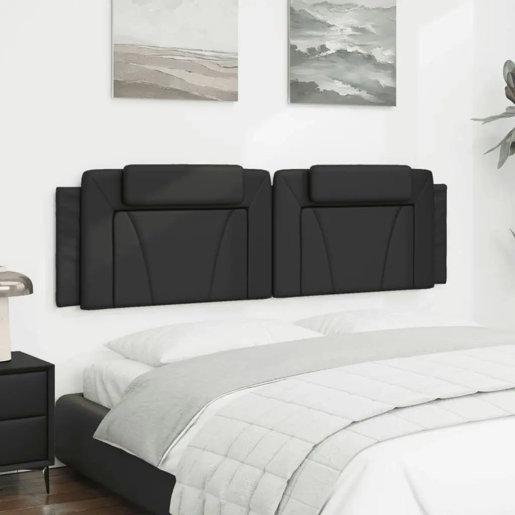 Headboard Cushion Black 180 cm Faux Leather 374804