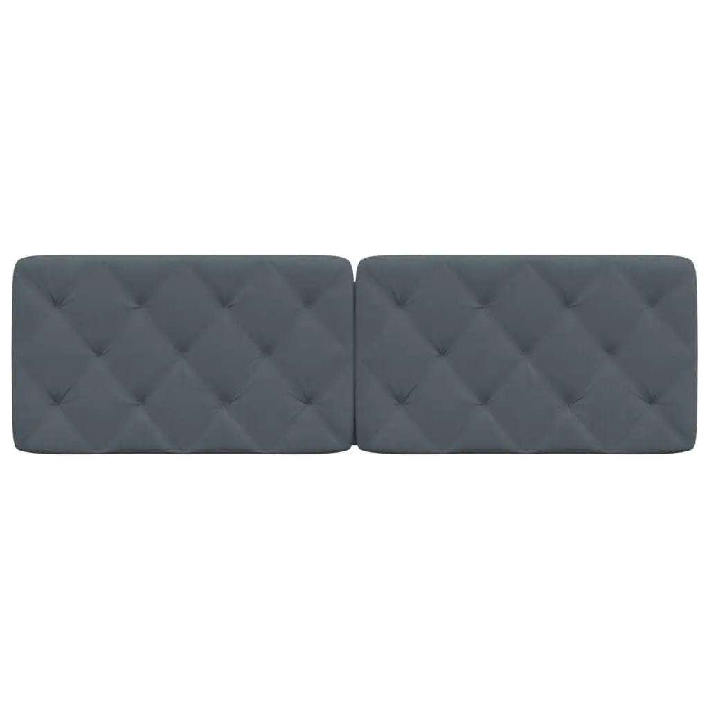 Headboard Cushion Dark Grey 153 cm Velvet 3207698