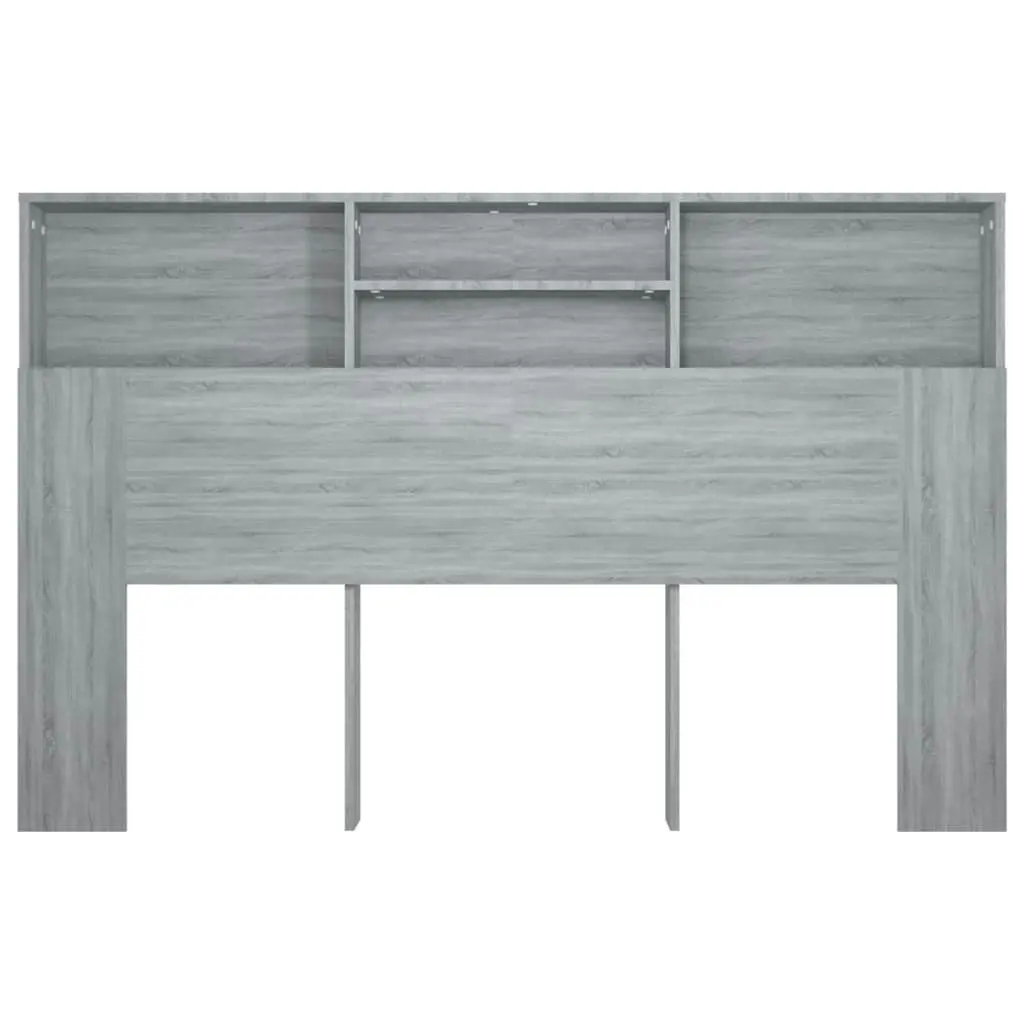 Headboard Cabinet Grey Sonoma 160x19x103.5 cm 817253