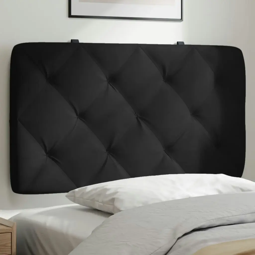 Headboard Cushion Black 90 cm Velvet 3207696