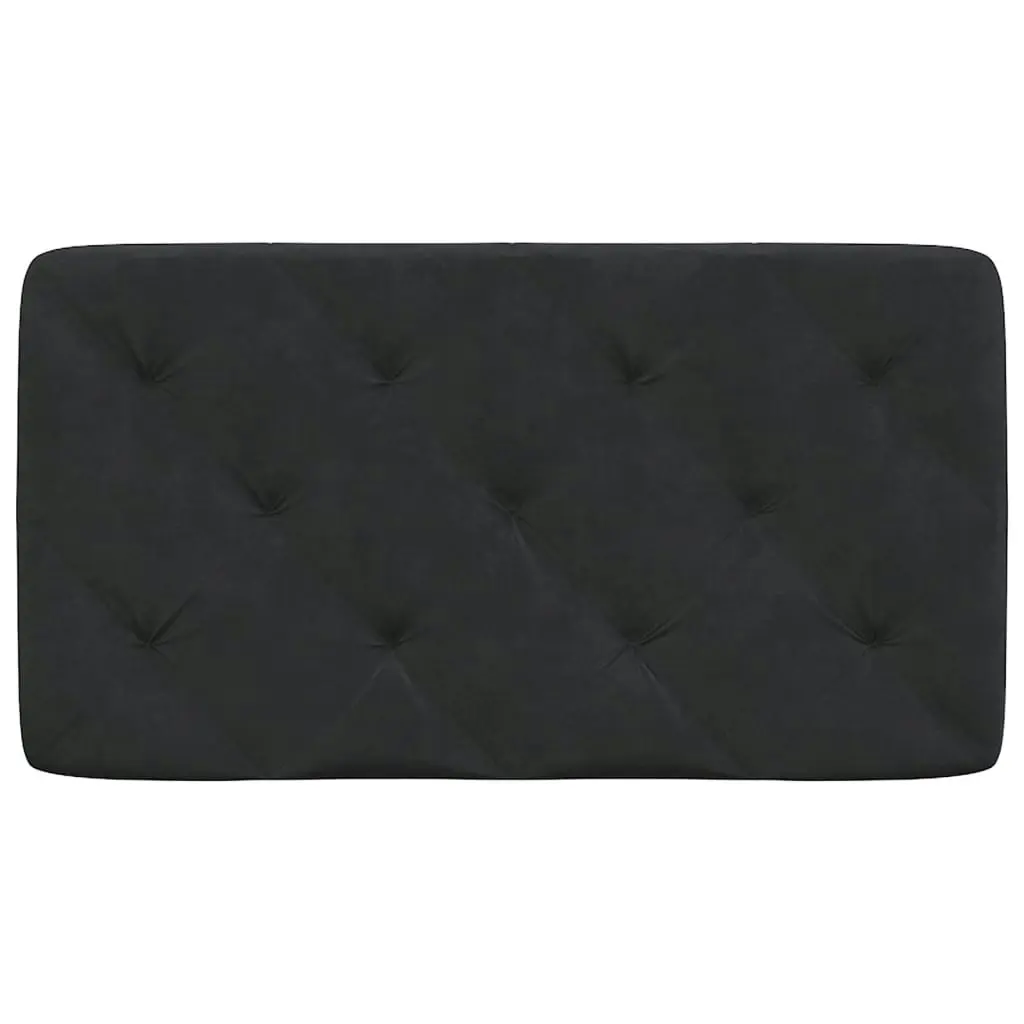 Headboard Cushion Black 90 cm Velvet 3207696