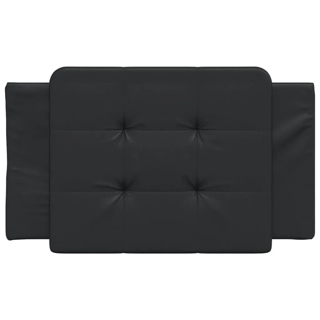 Headboard Cushion Black 90 cm Faux Leather 374836