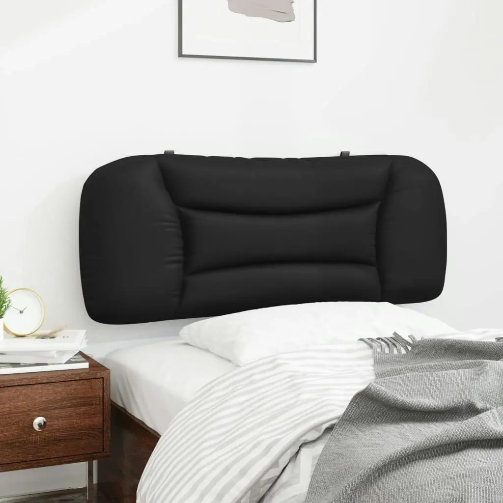 Headboard Cushion Black 107 cm King Single Faux Leather 374639