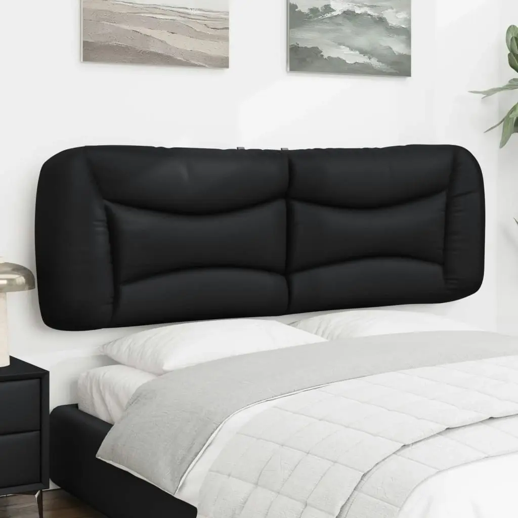 Headboard Cushion Black 153 cm Faux Leather 3207690