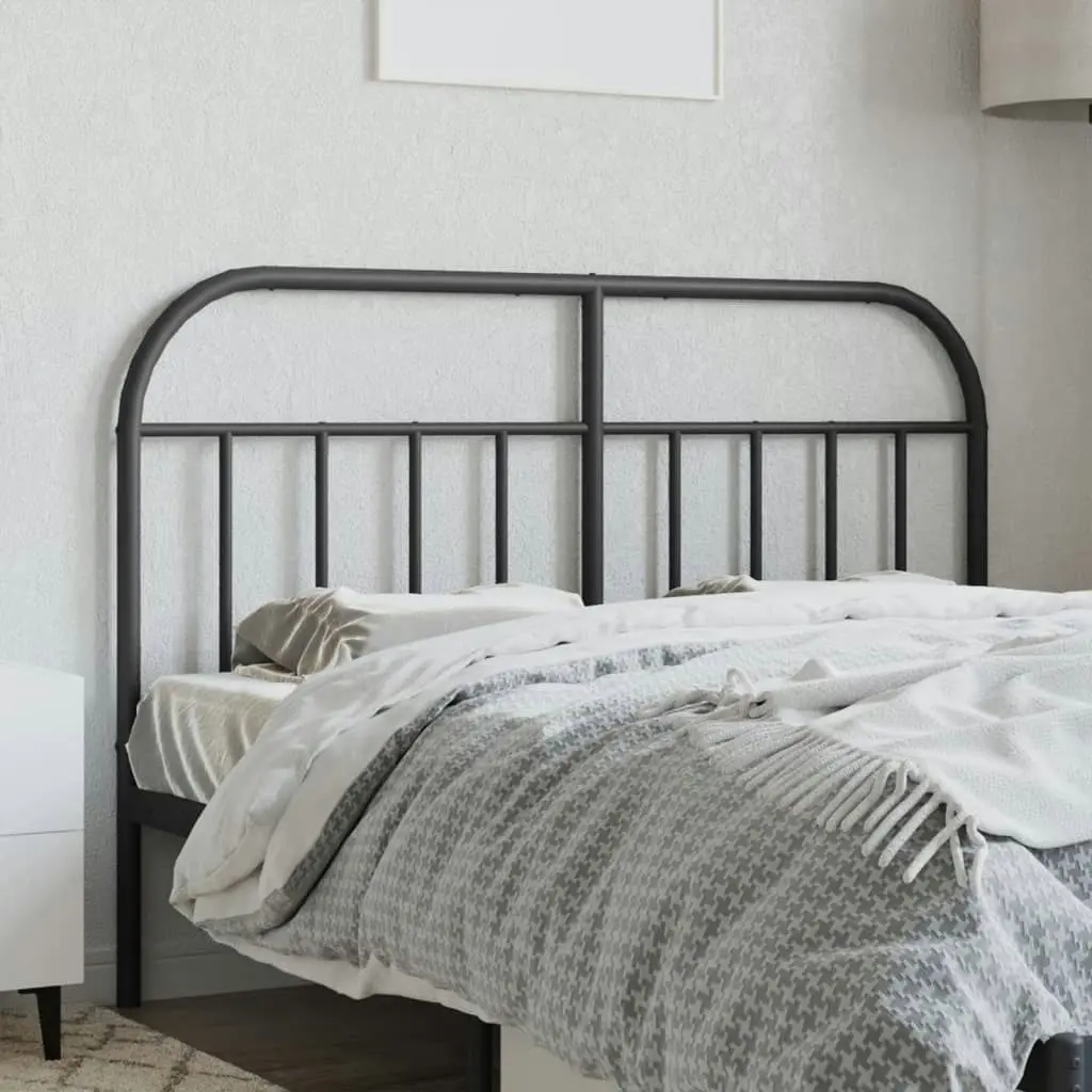 Metal Headboard Black 137 cm Double 353667