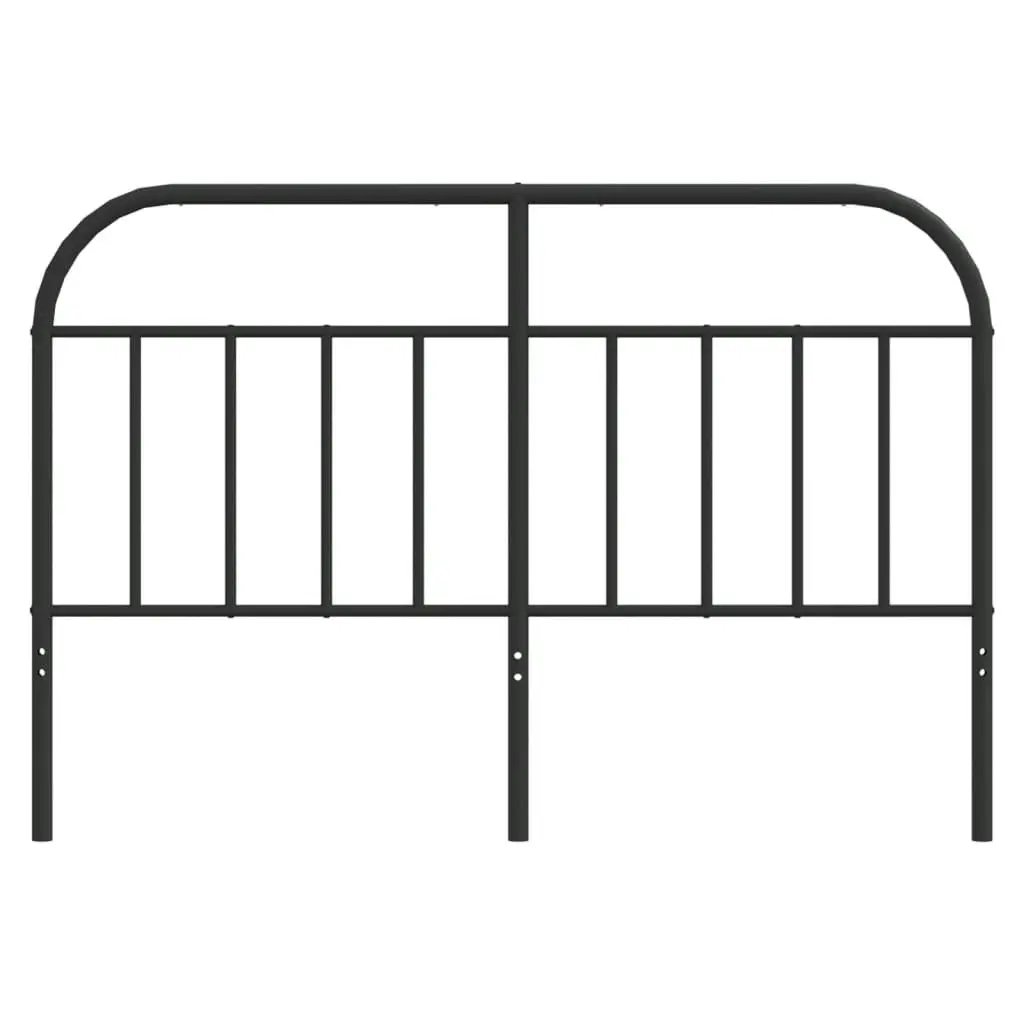 Metal Headboard Black 137 cm Double 353667