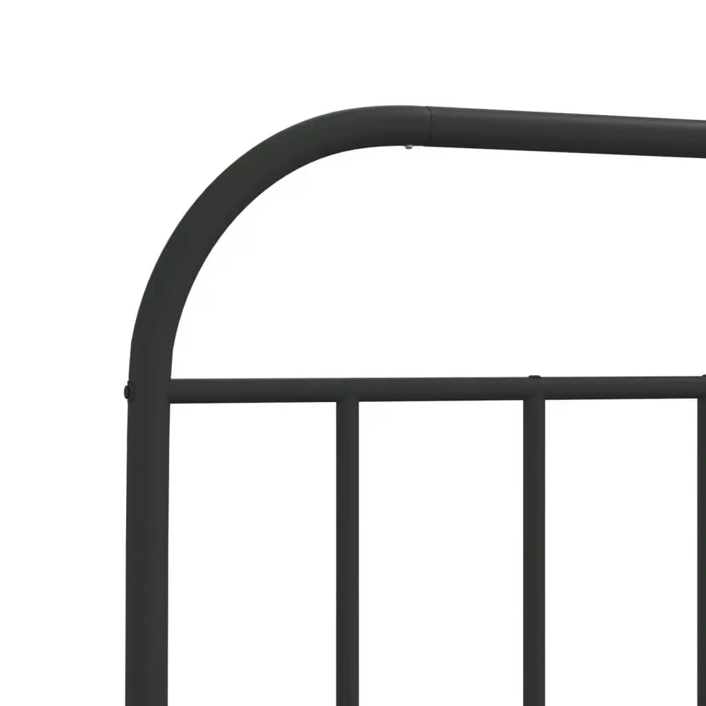 Metal Headboard Black 137 cm Double 353667