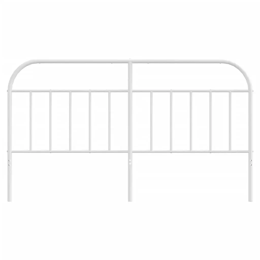 Metal Headboard White 183 cm King 353720