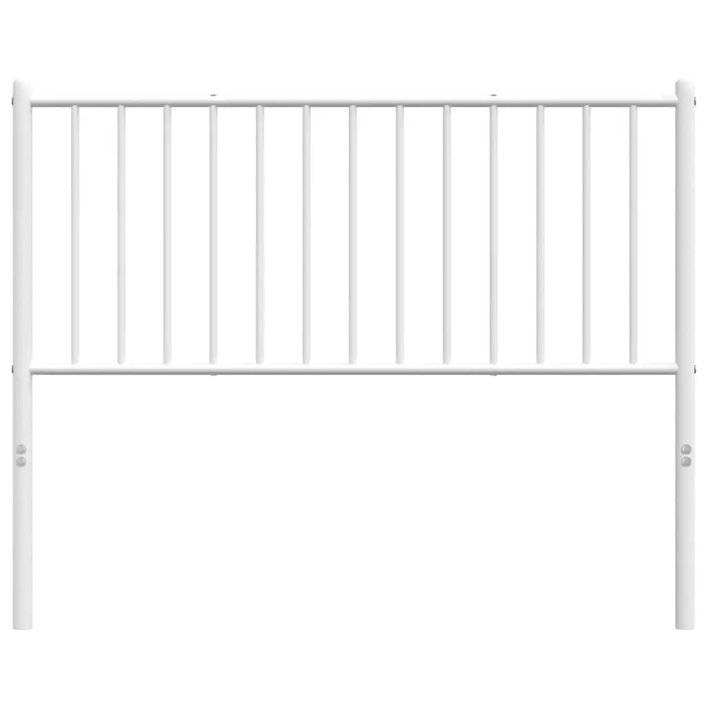 Metal Headboard White 107 cm King Single 350961