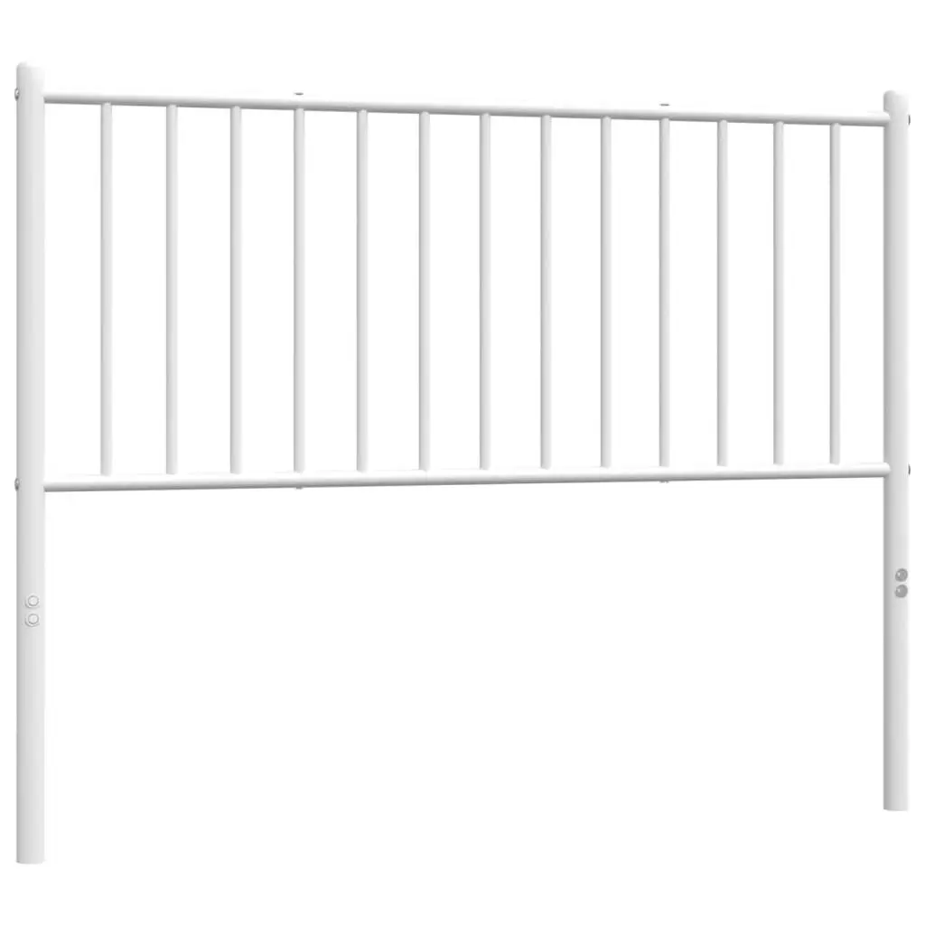 Metal Headboard White 107 cm King Single 350961