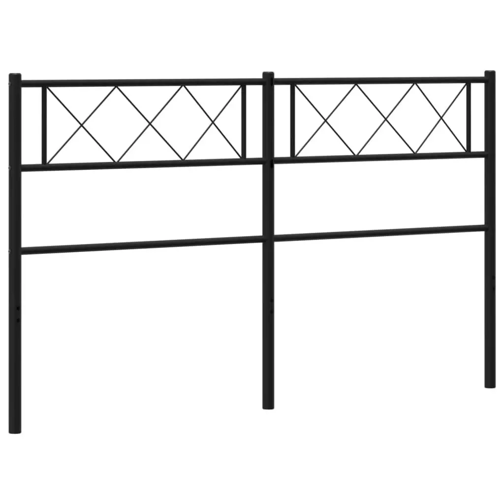 Metal Headboard Black 152 cm Queen 372311