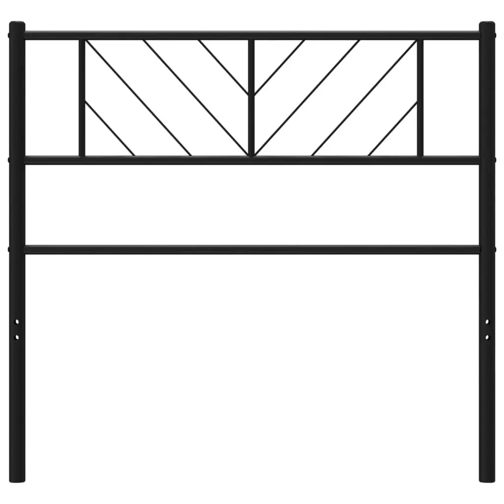 Metal Headboard Black 107 cm King Single 372209