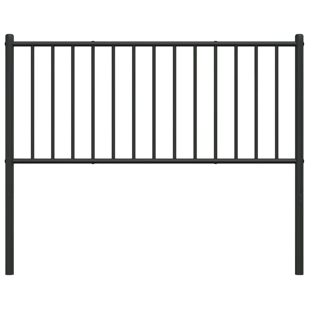 Metal Headboard Black 107 cm King Single 350894