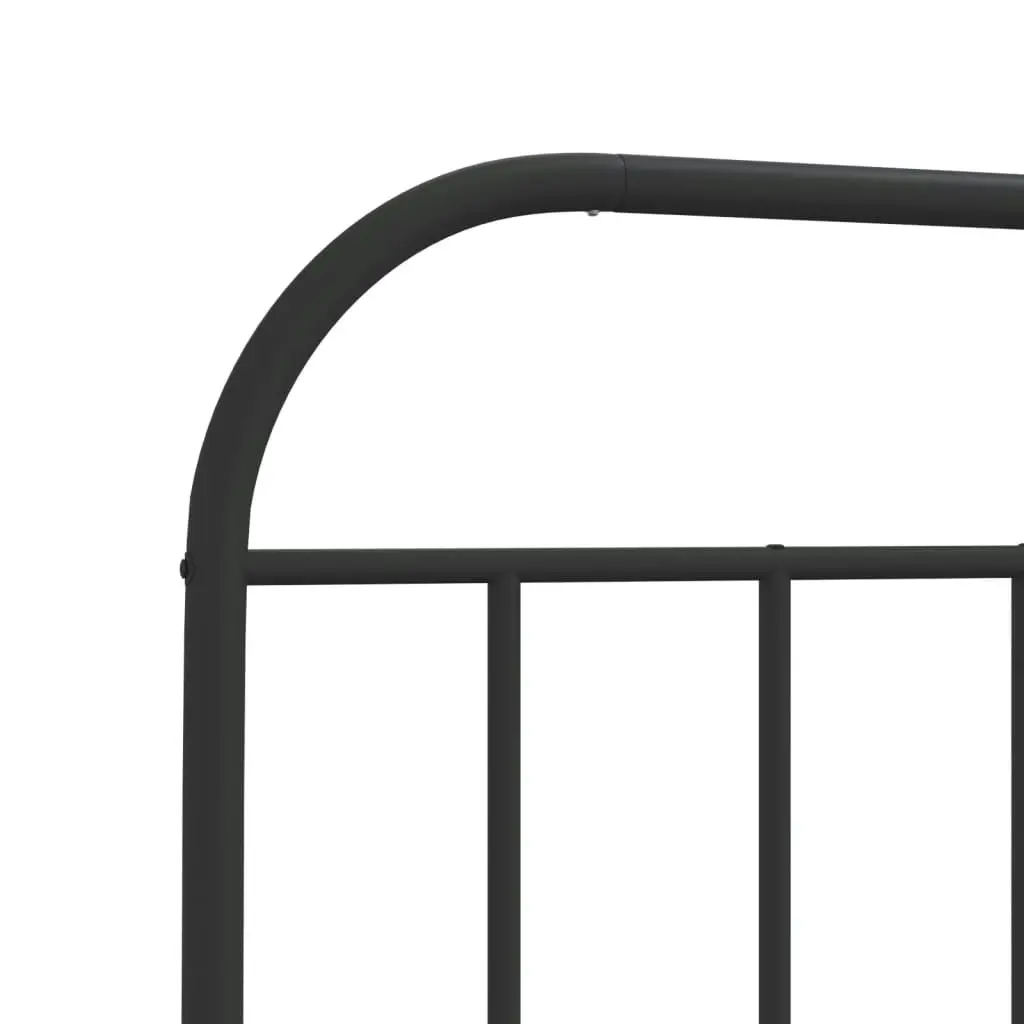 Metal Headboard Black 183 cm 353671