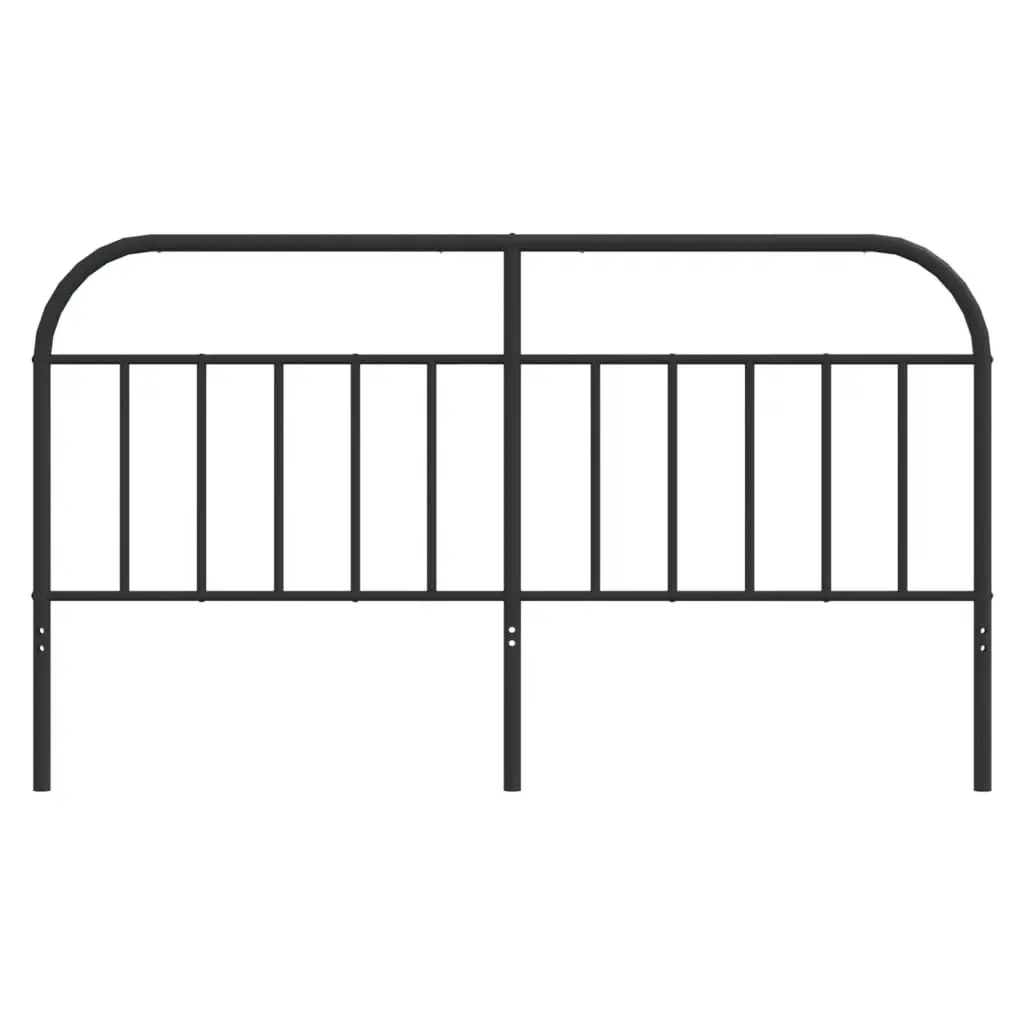 Metal Headboard Black 183 cm 353671