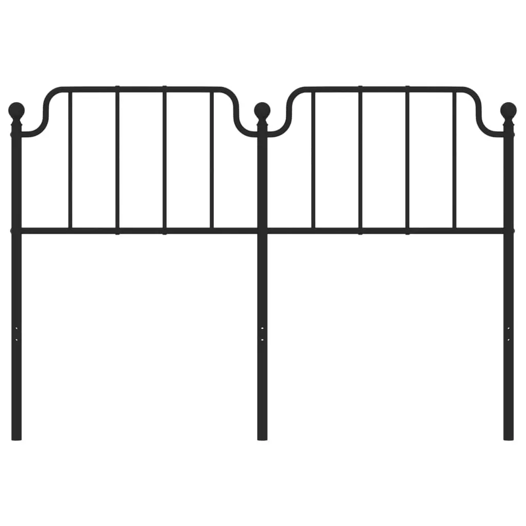 Metal Headboard Black 152 cm 373921