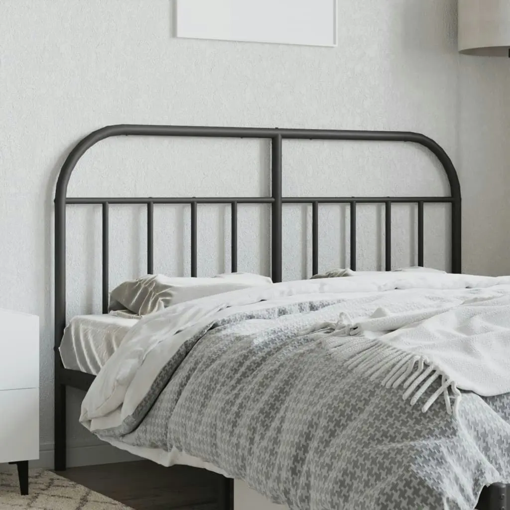 Metal Headboard Black 152 cm 353669